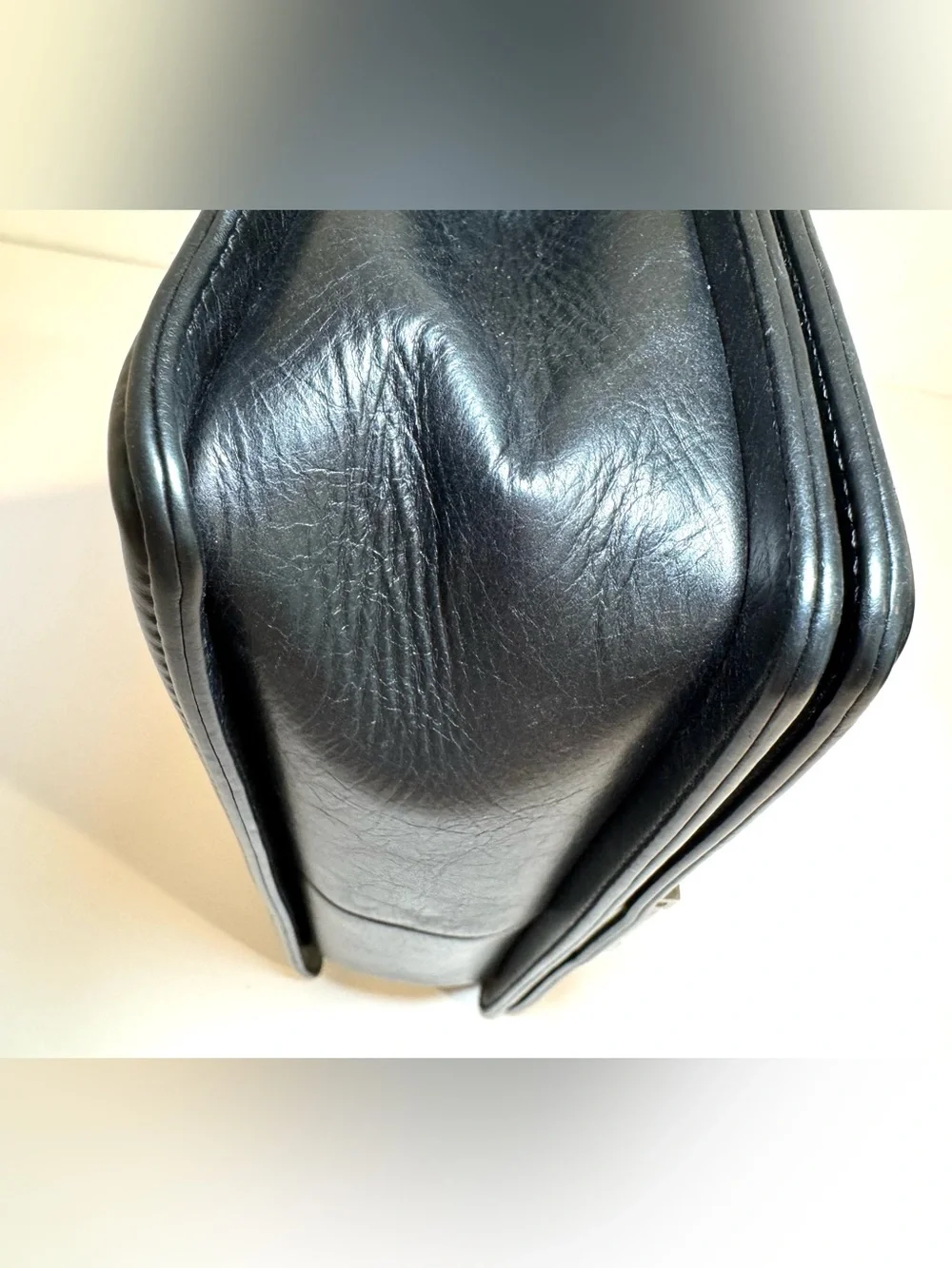 Chanel Quilted Medium Boy Bag In Black Calfskin Leather W Ruthenium Hardware